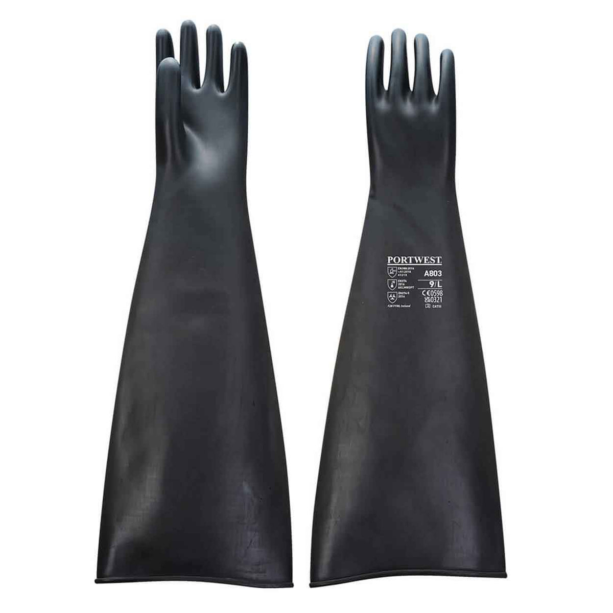 Portwest A803 Heavyweight Latex Rubber Gauntlet 600mm