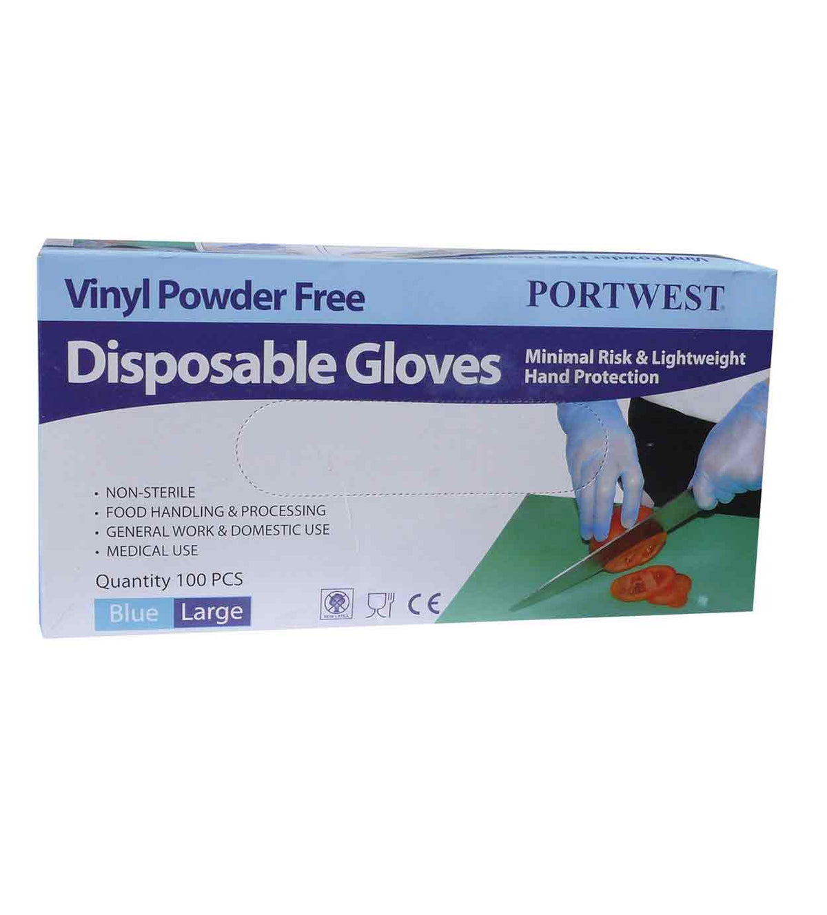 Portwest A905 Powder Free Vinyl Disposable Glove