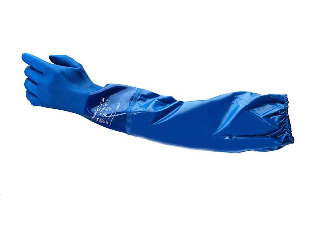 Ansell Edmont AN23-201 Alphatec Pvc Sleeve Glove PK 6