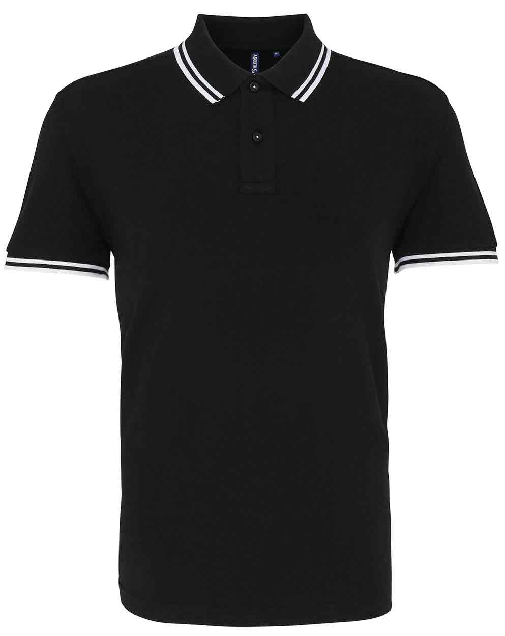 Asquith & Fox AQ011 Men's classic fit tipped polo