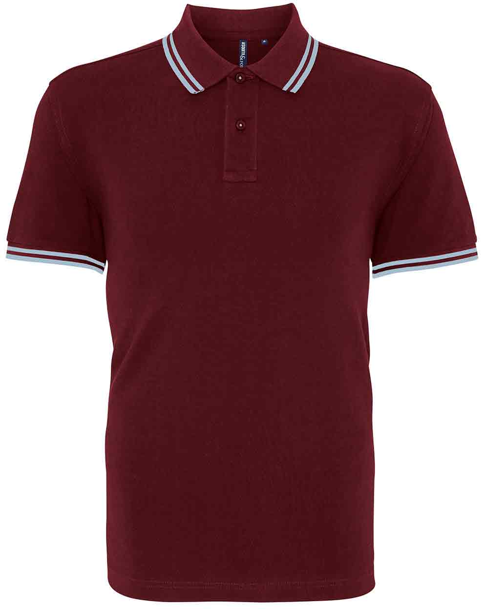 Asquith & Fox AQ011 Men's classic fit tipped polo