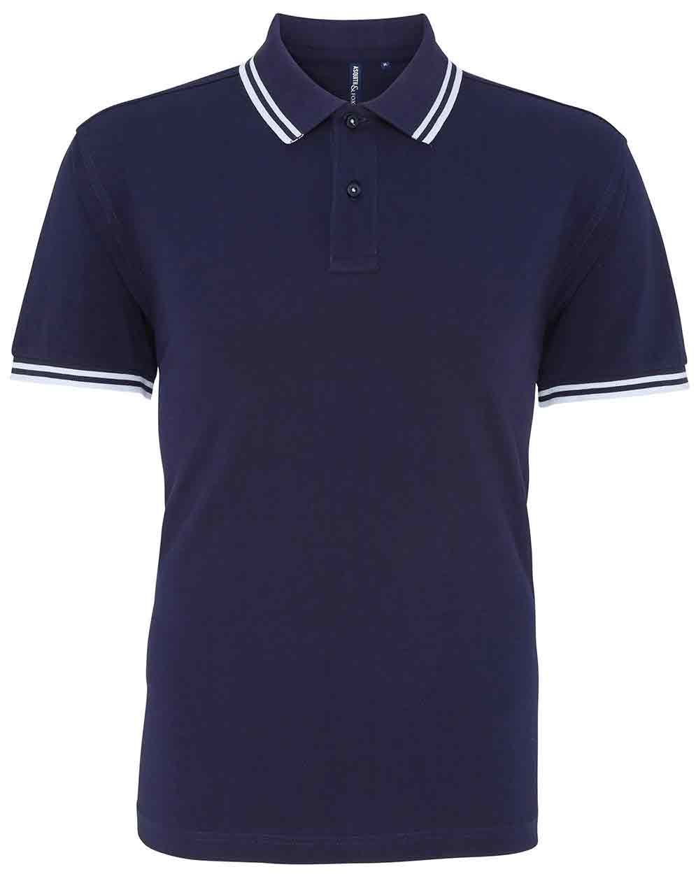 Asquith & Fox AQ011 Men's classic fit tipped polo