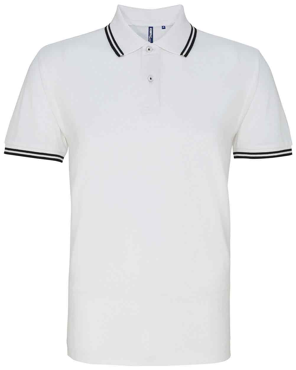 Asquith & Fox AQ011 Men's classic fit tipped polo