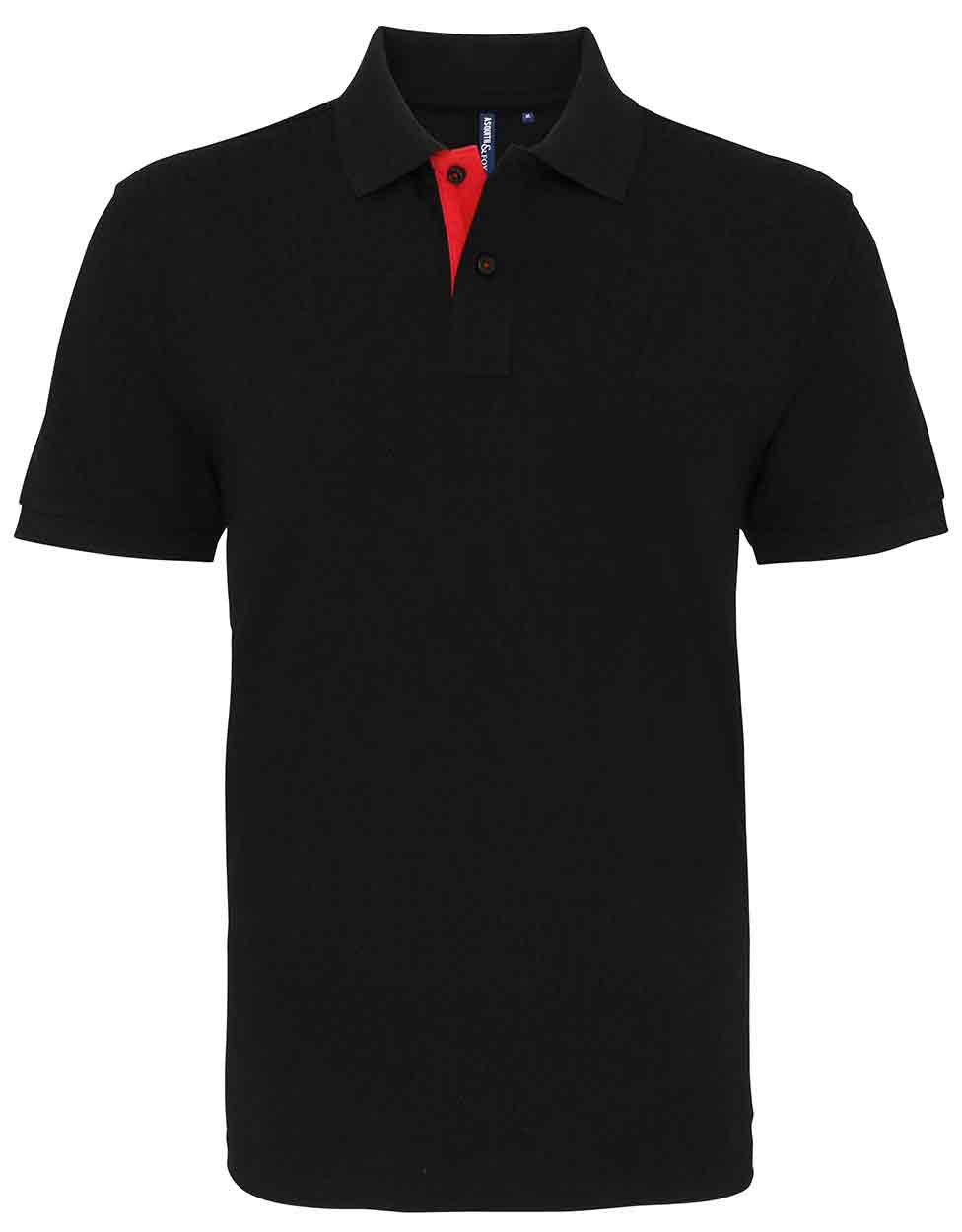Asquith & Fox AQ012 Men's classic fit contrast polo