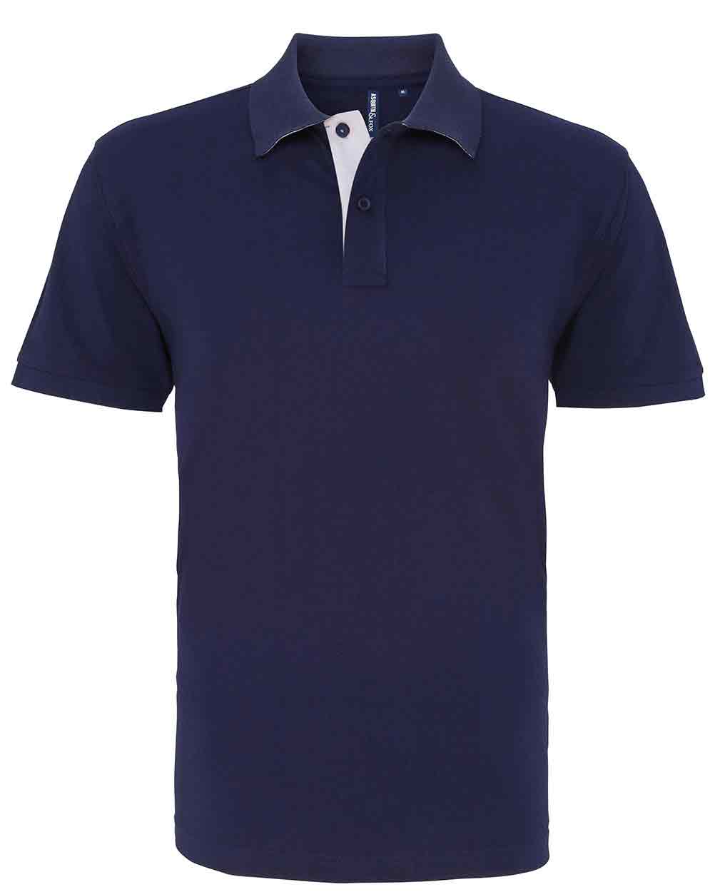 Asquith & Fox AQ012 Men's classic fit contrast polo