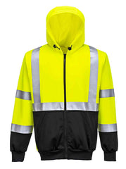 Portwest B315 Hi-Vis Two-Tone Zipped Hoodie
