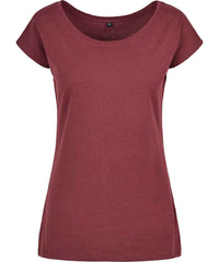 Build Your Brand Basic BB013 Women's wide neck tee