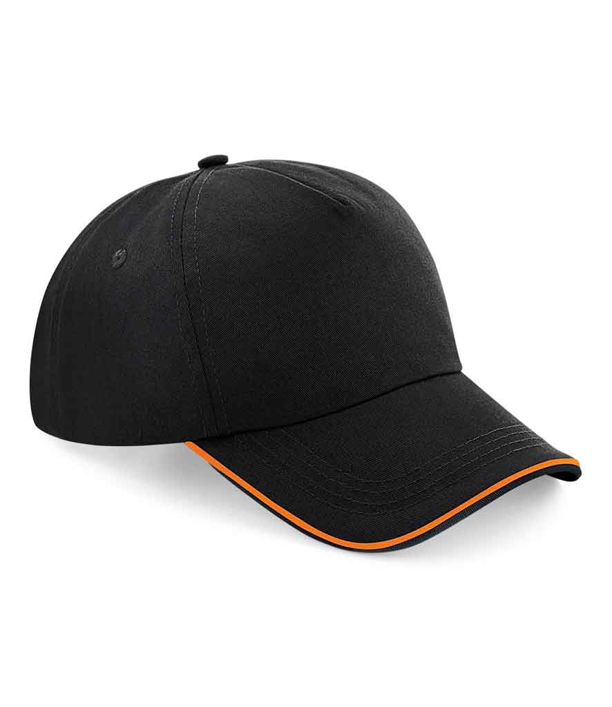 Beechfield BC25C Authentic 5-panel cap - piped peak