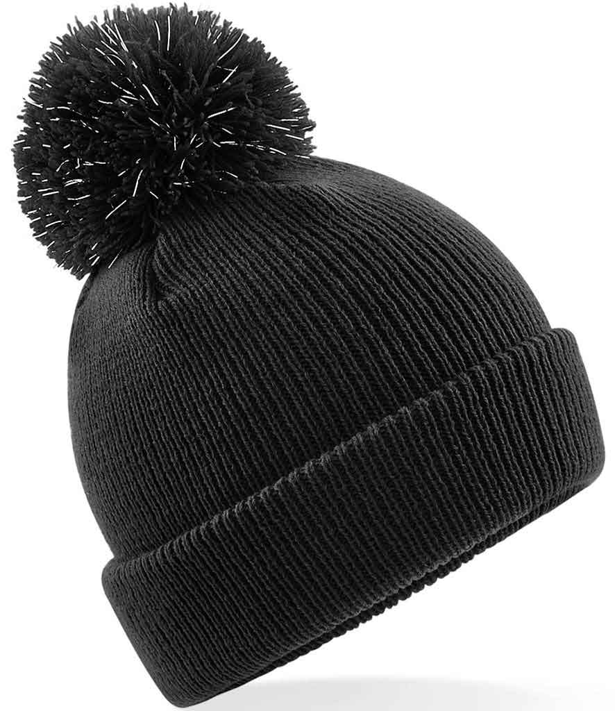 Beechfield B406B Junior reflective bobble beanie
