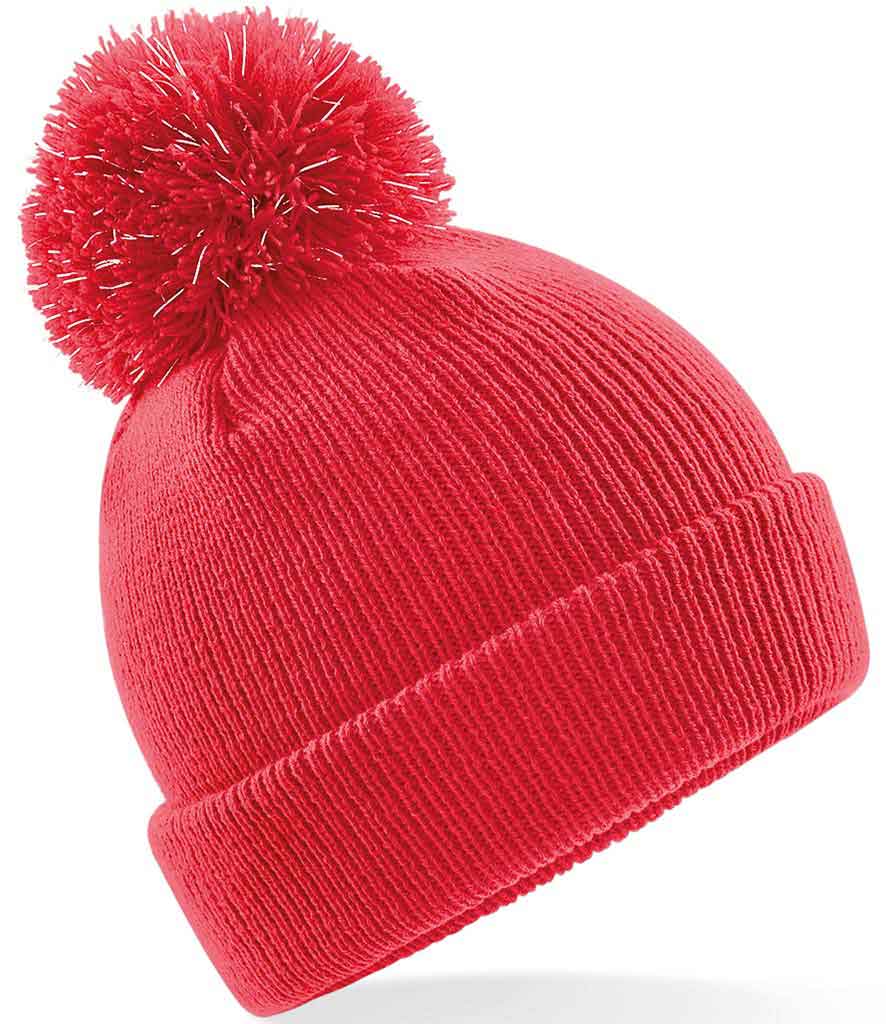 Beechfield B406B Junior reflective bobble beanie