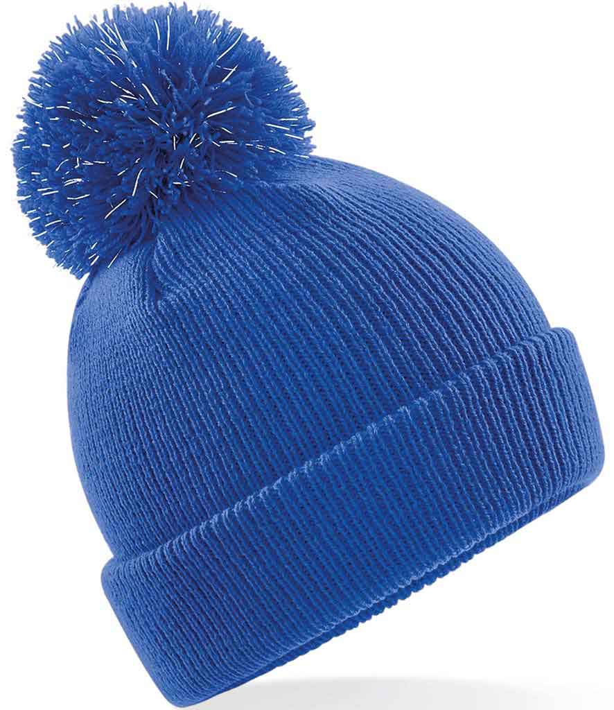 Beechfield B406B Junior reflective bobble beanie