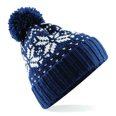 Beechfield BB456 Fair Isle Snow. Beanie
