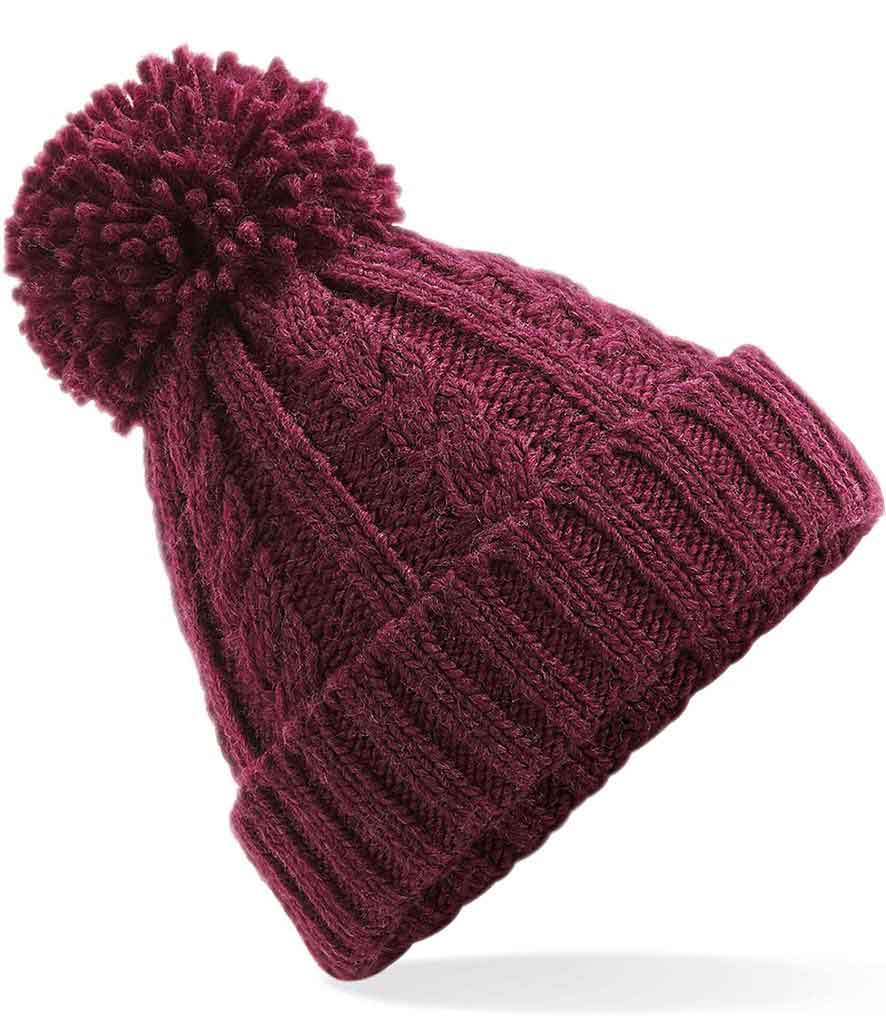 Beechfield BC480 Cable knit melange beanie