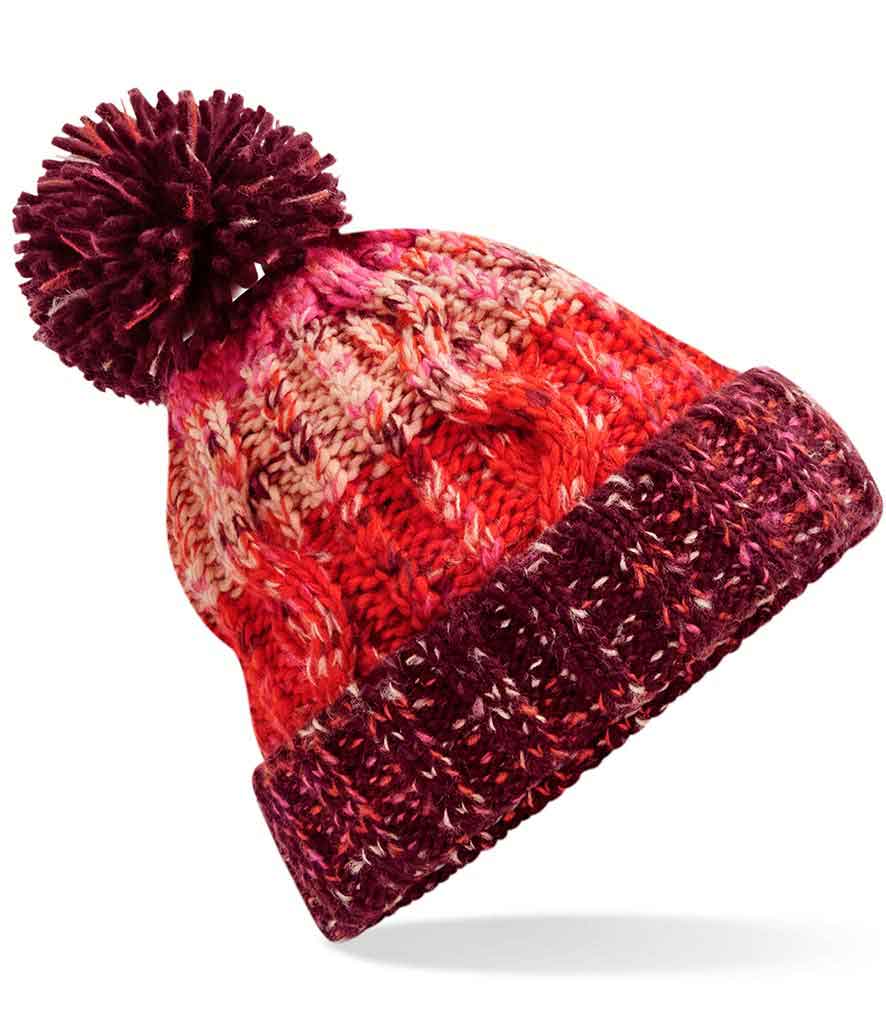 Beechfield BC486 Corkscrew pom pom beanie