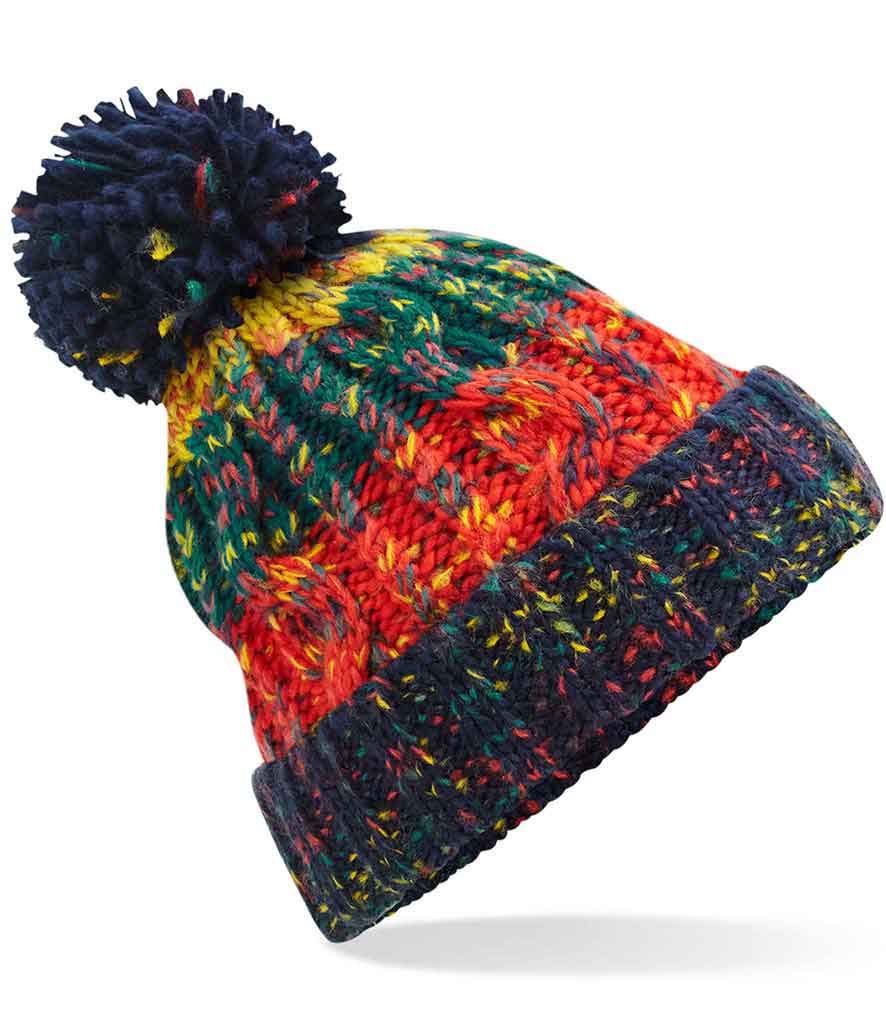 Beechfield BC486 Corkscrew pom pom beanie