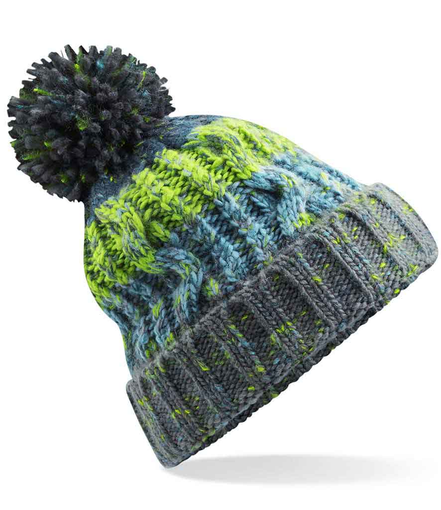 Beechfield BC486 Corkscrew pom pom beanie