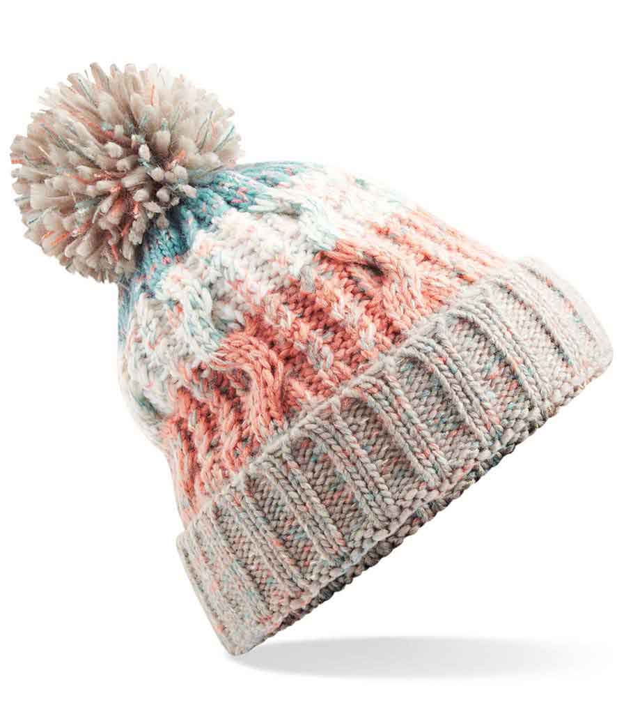 Beechfield BC486 Corkscrew pom pom beanie