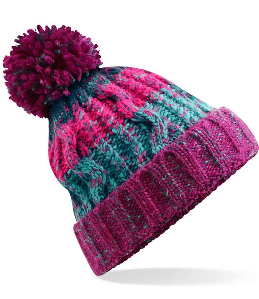 Beechfield BC486 Corkscrew pom pom beanie
