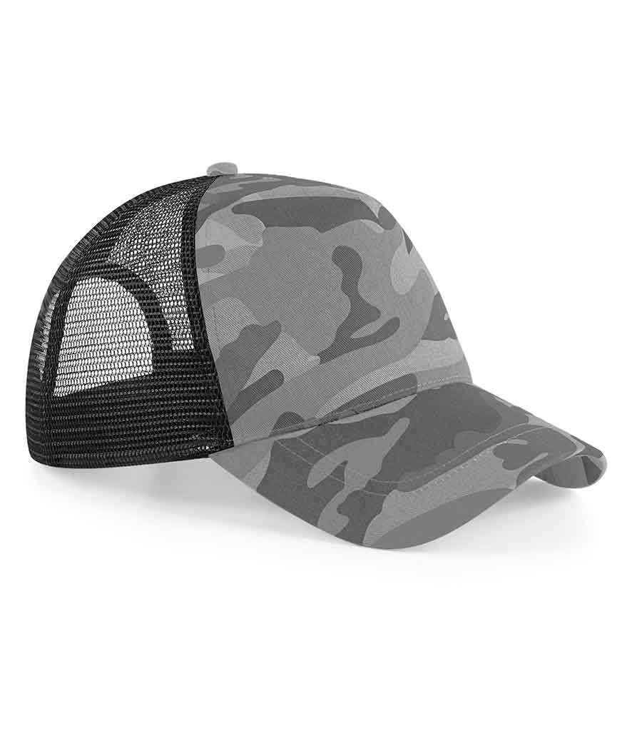 Beechfield BB694 Camo Snapback Trucker Cap