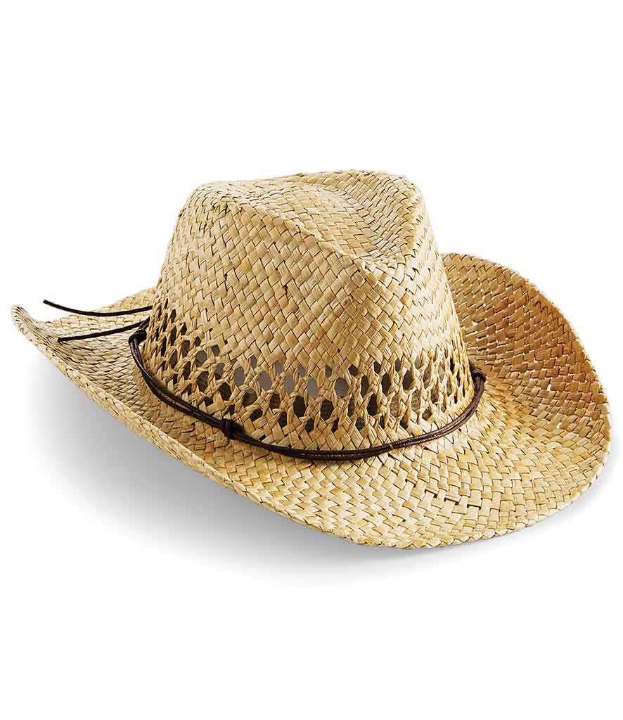 Beechfield BC735 Straw cowboy hat