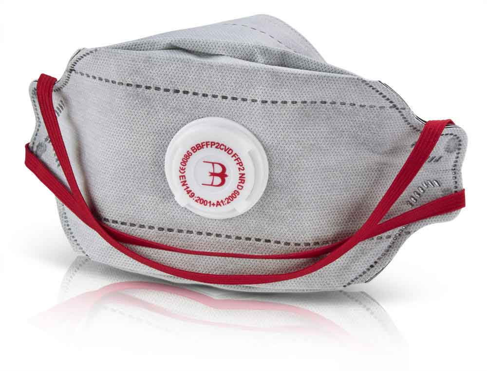 Beeswift BBFFP2CV B-B Premium F/Flat P2Cv Mask