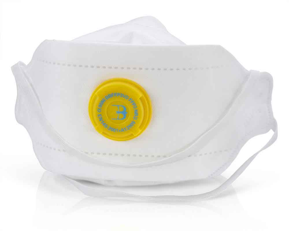Beeswift BBFFP3VDN Premium Fold Flat P3 Vented Mask Box 20