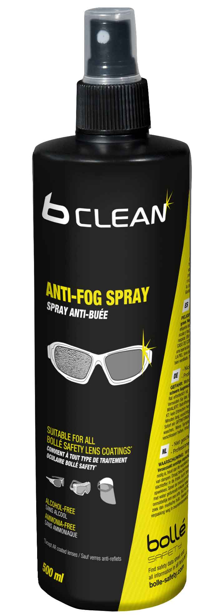 BOPACF500 Bolle B250 B-Clean Anti-Fog Spray 500Ml