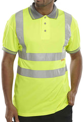 Beeswift BPKSEN Hi-Viz Polo Shirt