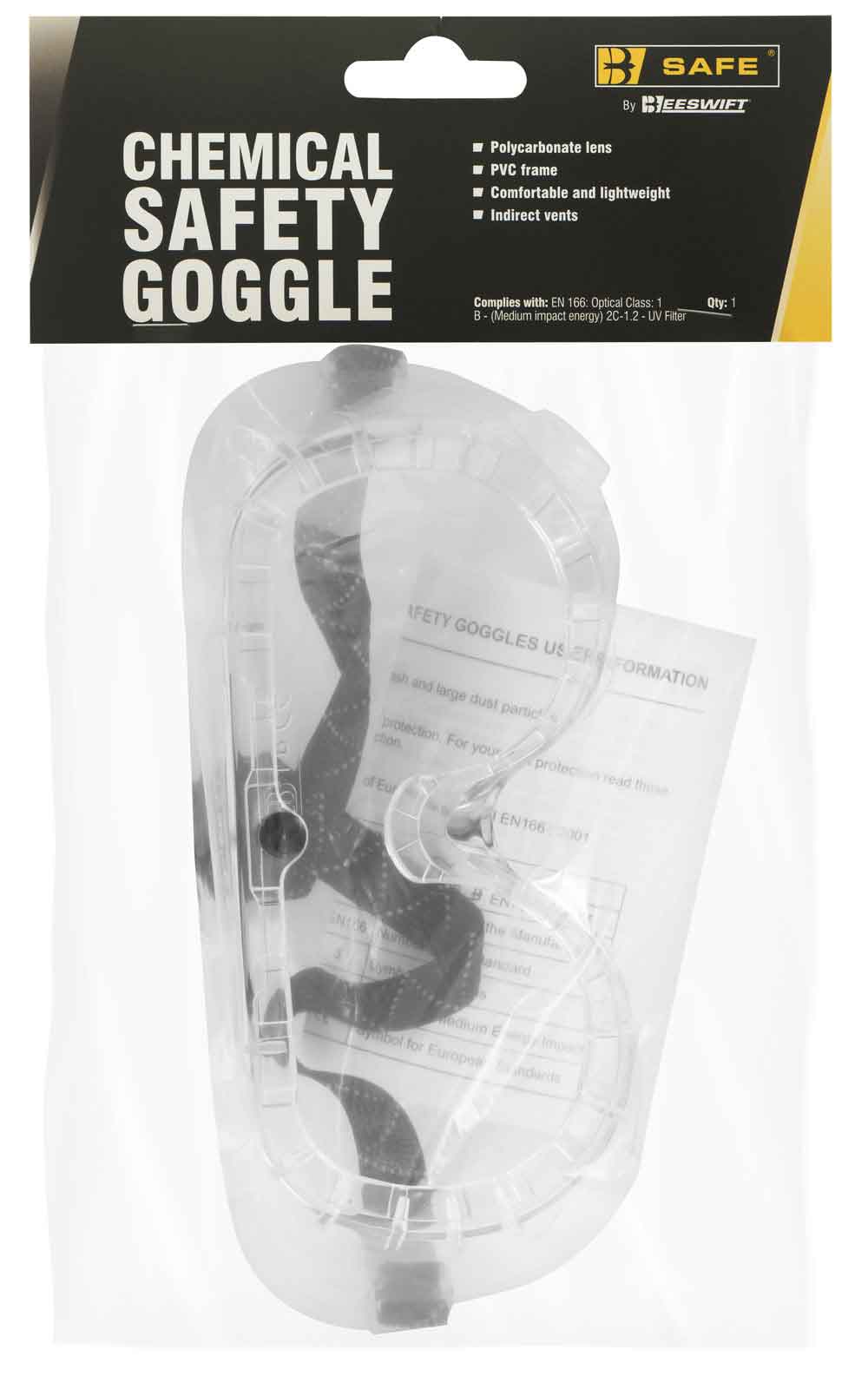 Beeswift BS097 Chemical Goggle