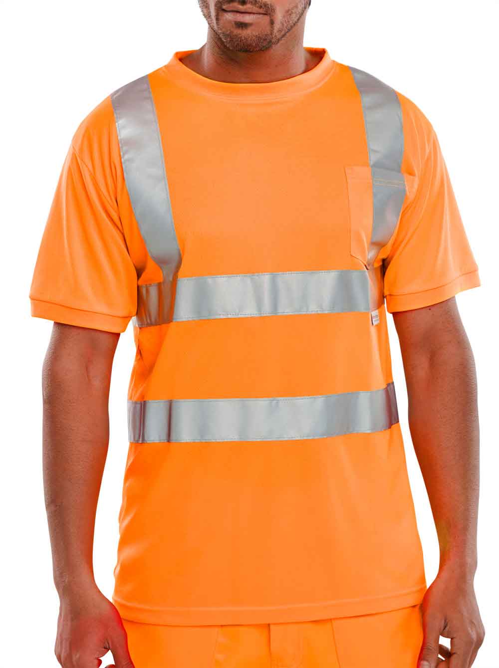 Beeswift BSCNTSEN Hi-Viz T-Shirt