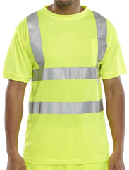 Beeswift BSCNTSEN Hi-Viz T-Shirt