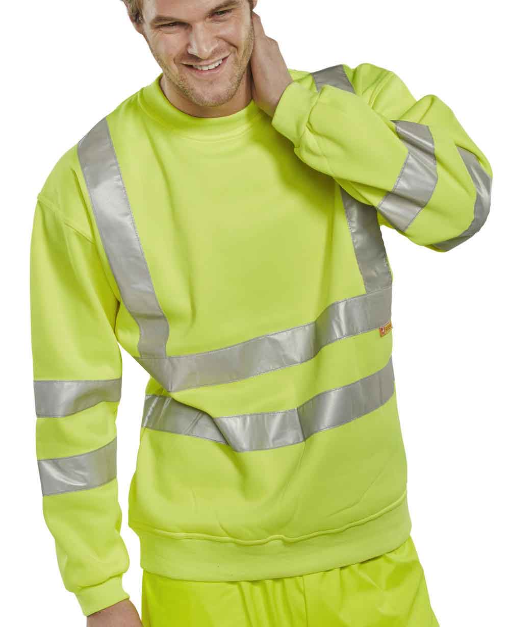 Beeswift BSSEN Hi-Viz Sweatshirt