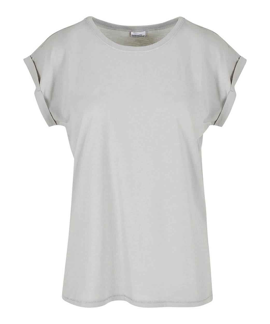 Build Your Brand BY021 Women's extended shoulder tee