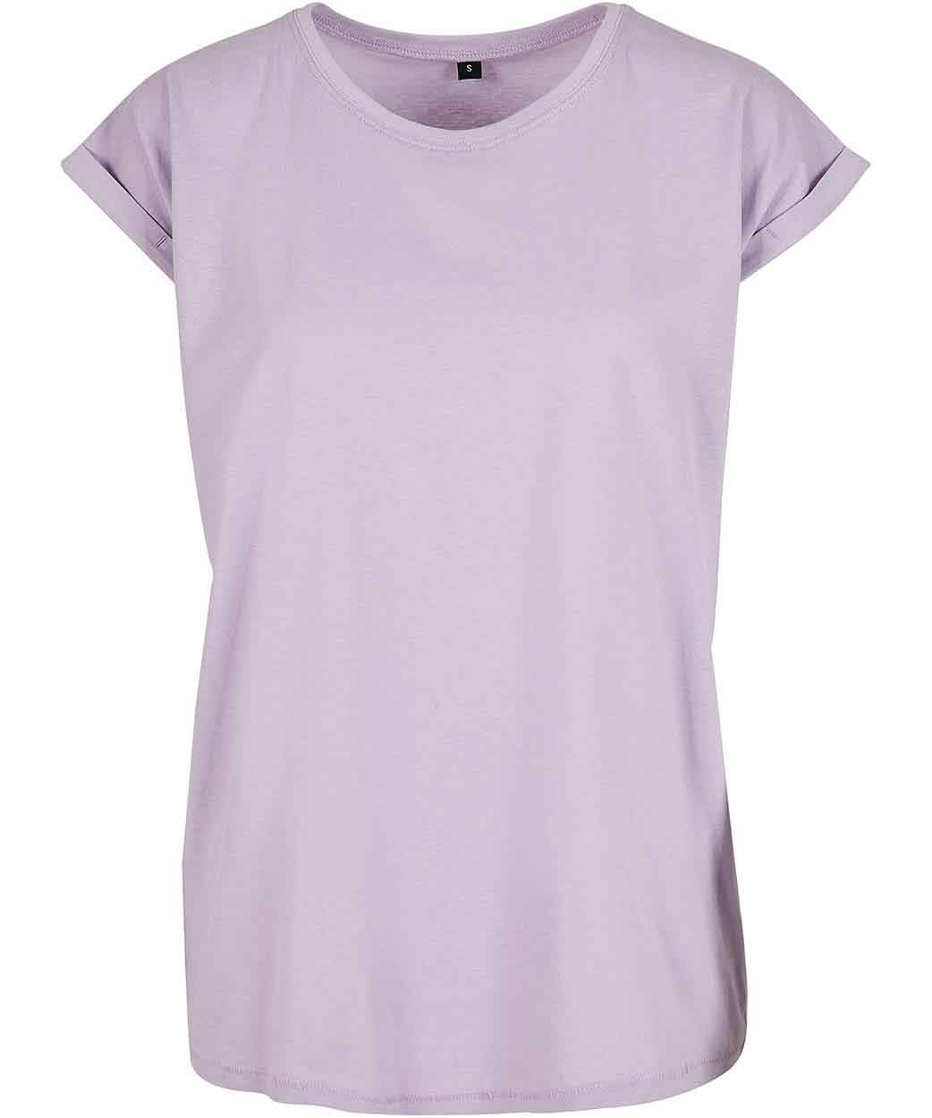 Build Your Brand BY021 Women's extended shoulder tee