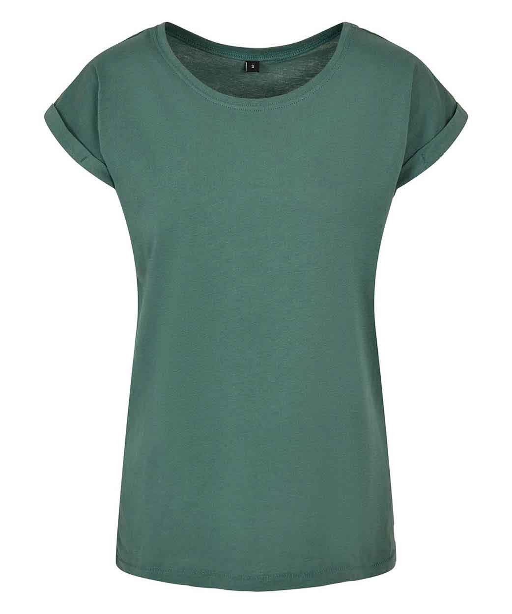Build Your Brand BY021 Women's extended shoulder tee