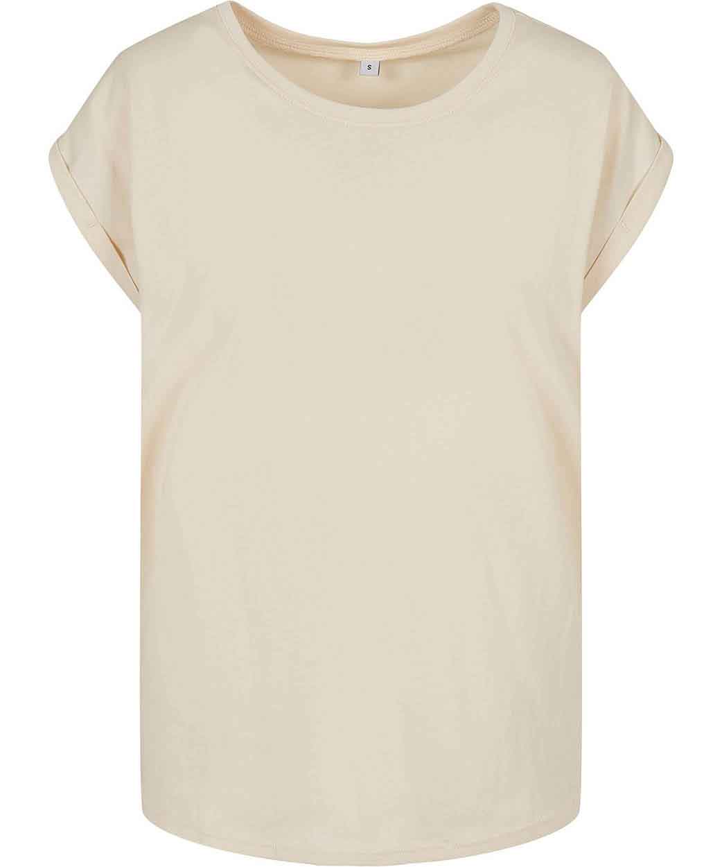 Build Your Brand BY021 Women's extended shoulder tee