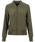 Build Your Brand BY044 Women's nylon bomber jacket