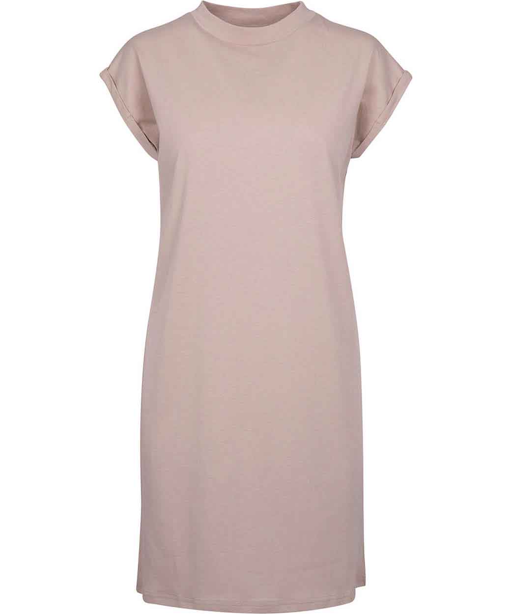 Build Your Brand BY101 Women's turtle extended shoulder dress