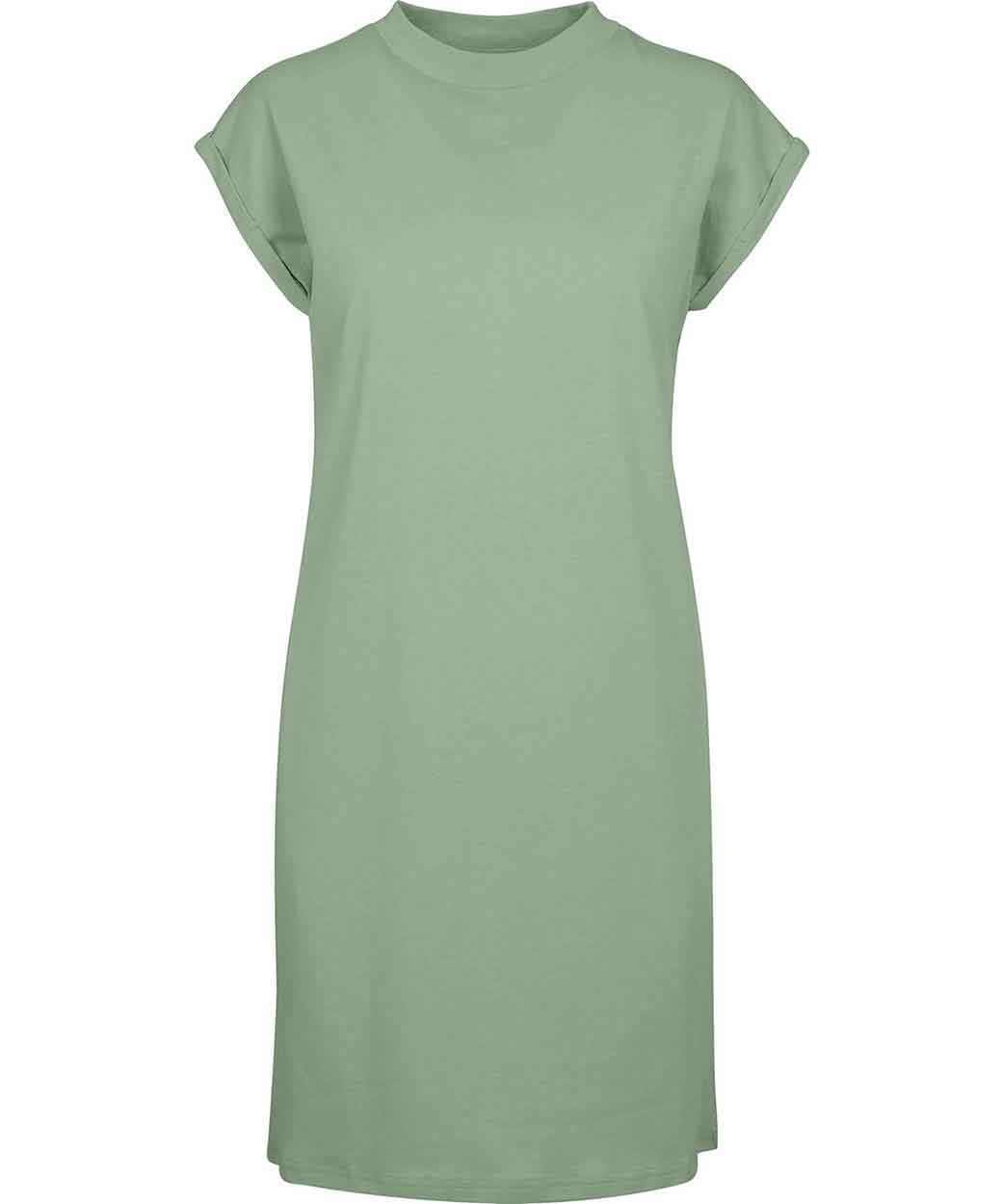 Build Your Brand BY101 Women's turtle extended shoulder dress