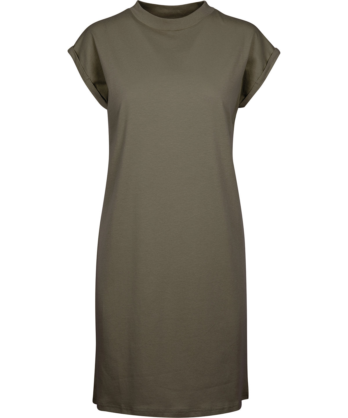 Build Your Brand BY101 Women's turtle extended shoulder dress