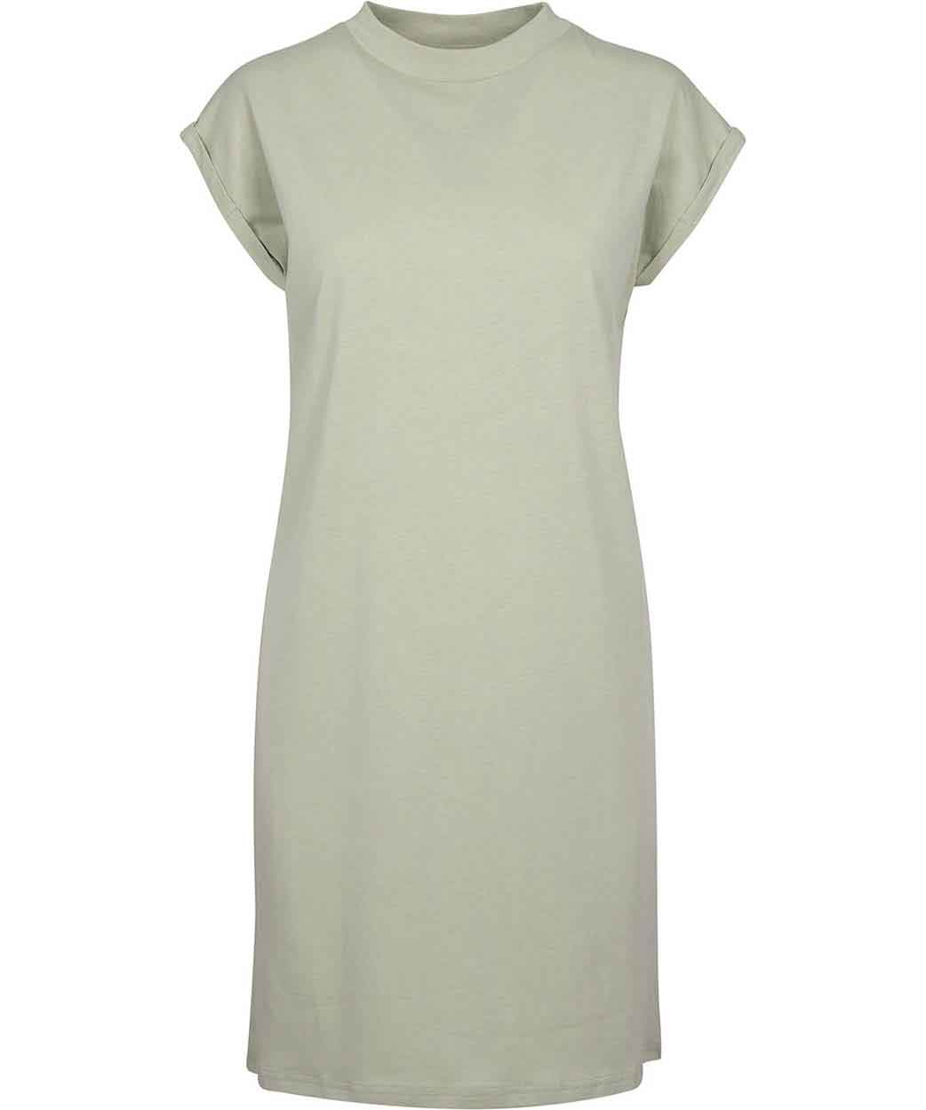 Build Your Brand BY101 Women's turtle extended shoulder dress
