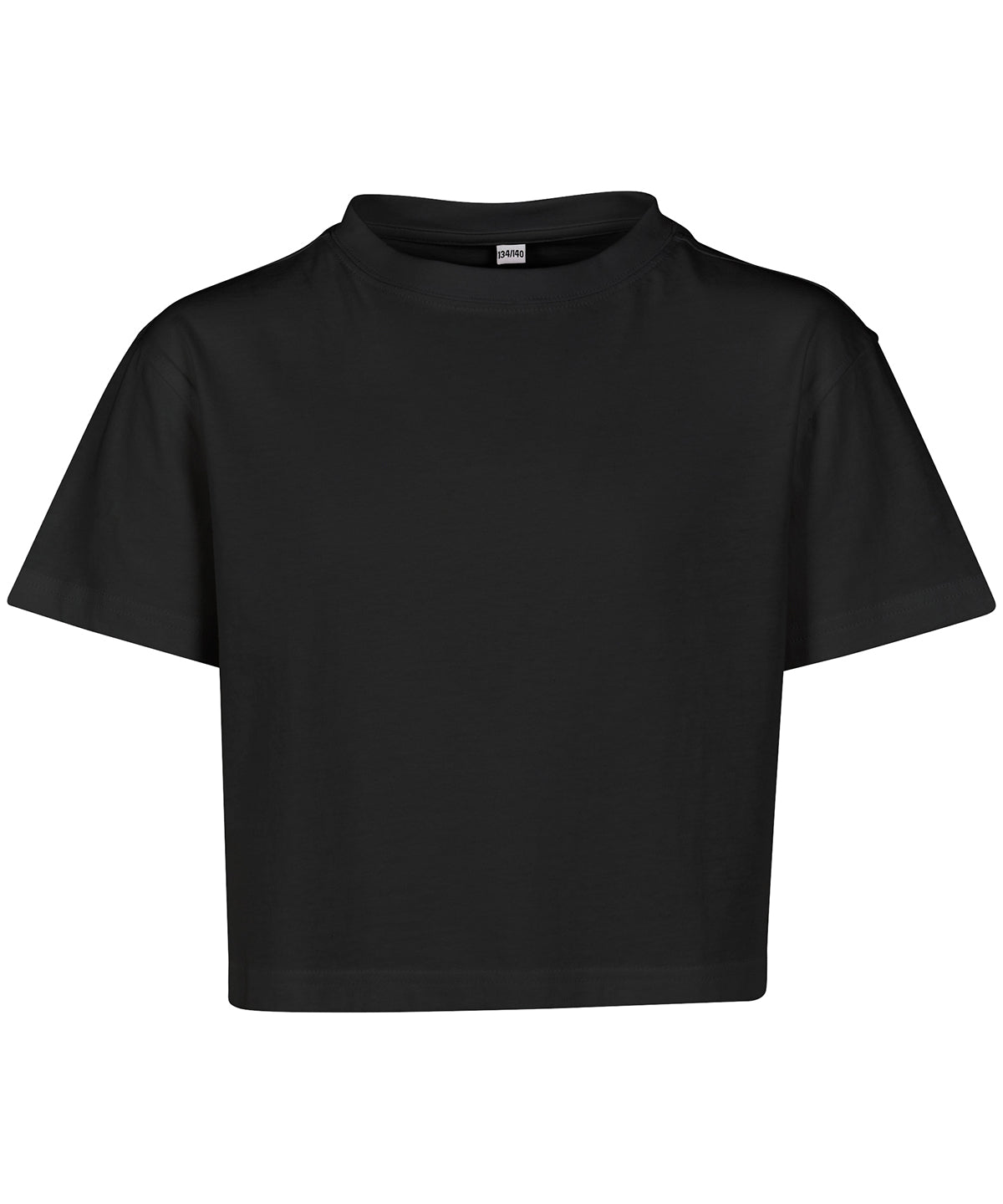 Build Your Brand BY114 Girls cropped Jersey tee