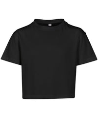 Build Your Brand BY114 Girls cropped Jersey tee