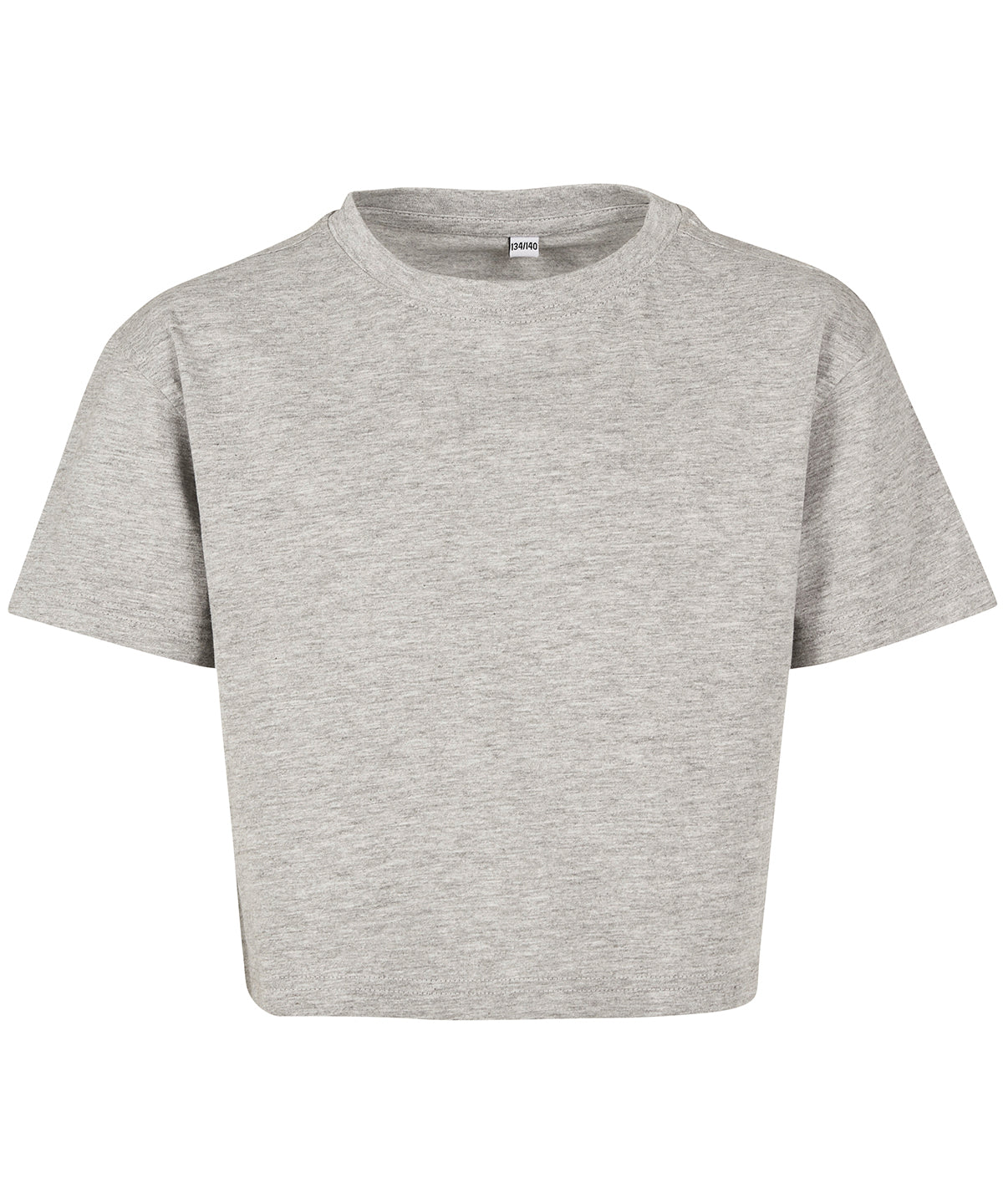 Build Your Brand BY114 Girls cropped Jersey tee