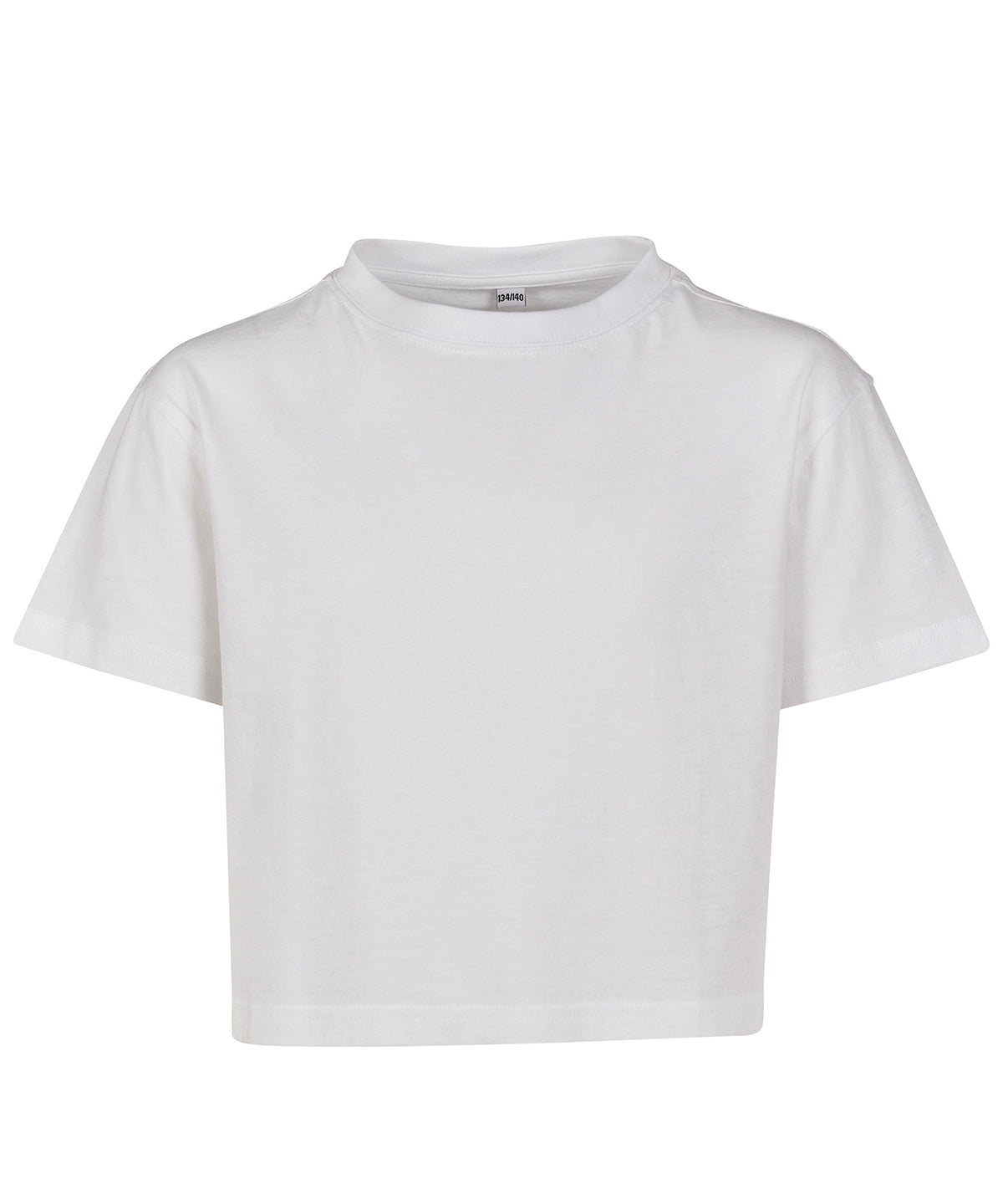 Build Your Brand BY114 Girls cropped Jersey tee