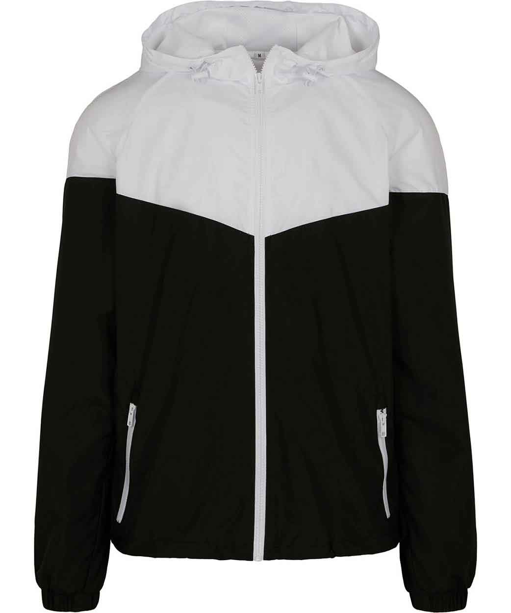 Build Your Brand BY129 Two-tone tech windrunner jacket