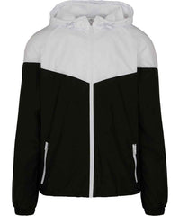 Build Your Brand BY129 Two-tone tech windrunner jacket