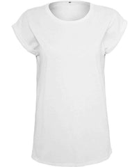 Build Your Brand BY138 Women's organic extended shoulder tee