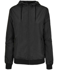 Build Your Brand BY147 Women's recycled windrunner