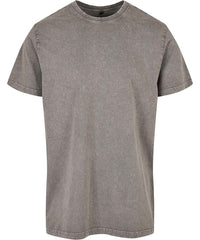 Build Your Brand BY190 Acid washed round neck tee